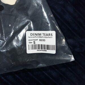 Denim Tears Cactus Wreath Sweatpants - Black